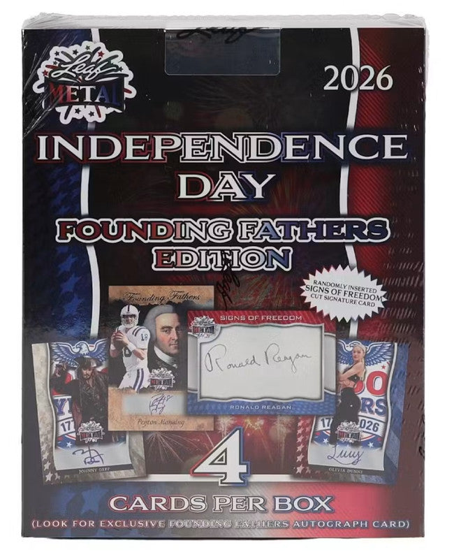2026 Leaf Metal Independence Day Founding Fathers Box