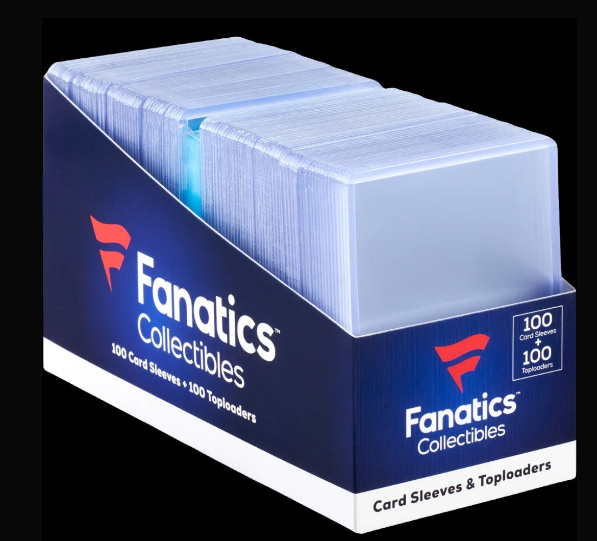 Fanatics Soft Sleeve and Top Loader Combo Pack 100CT