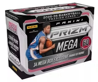 2025/26 Panini Prizm Basketball Mega Box (Orange Ice Prizms!)
