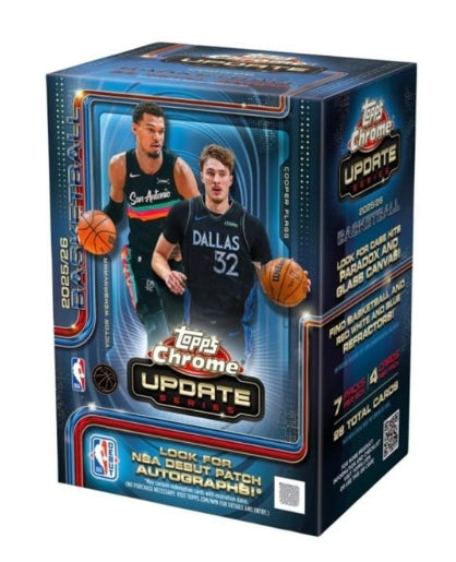 2025/26 Topps Chrome Update Series Basketball Blaster Box