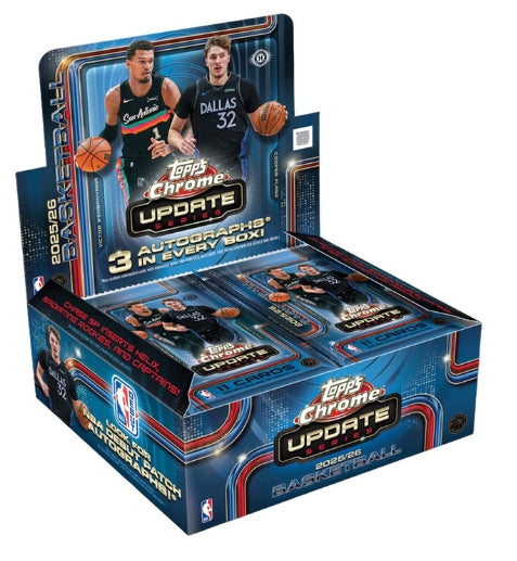 2025/26 Topps Chrome Update Series Basketball Hobby Jumbo Box