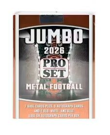 2026 Leaf Pro Set Metal Football Hobby Jumbo Box