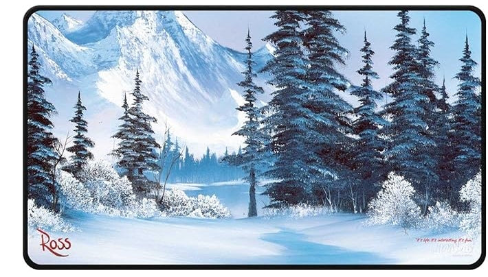 Ultra Pro: Stitched Playmat - Bob Ross Winter Paradise