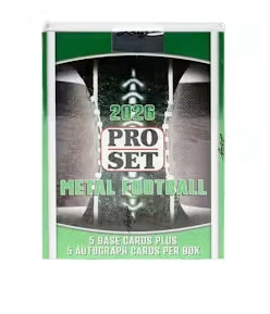 2026 Leaf Pro Set Metal Football Hobby Box