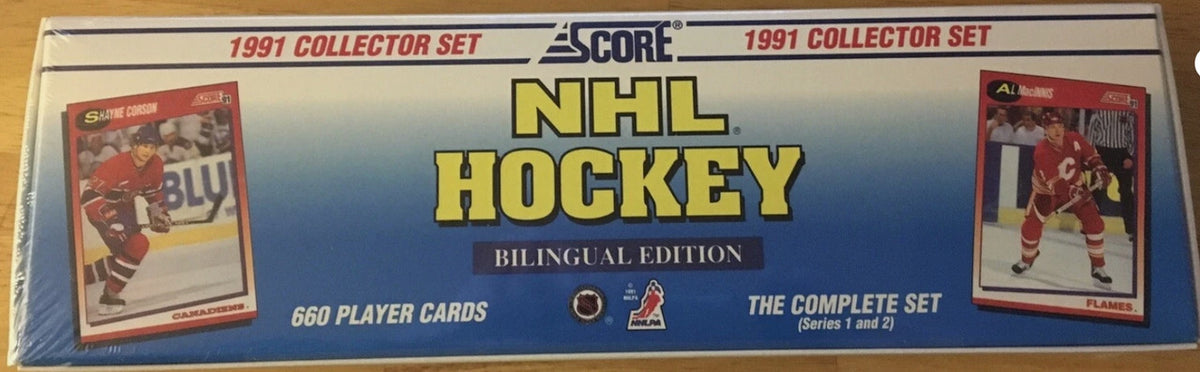 1991/92 Score Hockey Factory Set Bilingual Edition Box