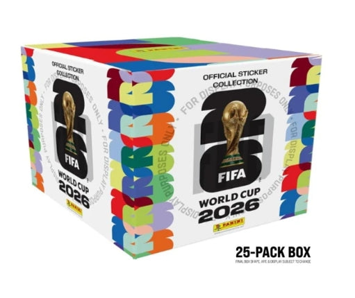 2026 Panini FIFA World Cup Soccer 25-Pack Sticker Box