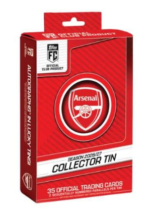 2026/27 Topps Soccer Arsenal FC Club Collector Tin