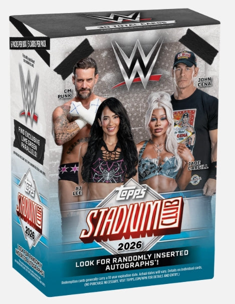 2026 Topps Stadium Club WWE Blaster Box (PRE-ORDER)