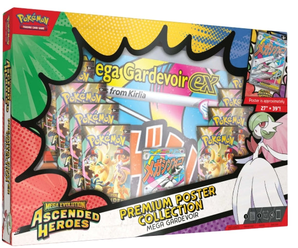 Pokemon TCG: Mega Evolution - Ascended Heroes Premium Poster Collection (Mega Gardevoir)