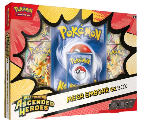Pokemon TCG: Mega Evolution - Ascended Heroes Mega Box (Emboar Ex) (PRE-ORDER)