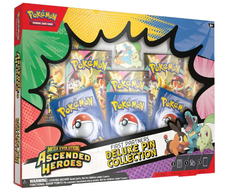 Pokemon TCG: Mega Evolution - Ascended Heroes First Partner Deluxe Pin Collection Box