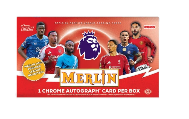 2025/26 Topps Merlin English Premier League Soccer Hobby Box (SALE)