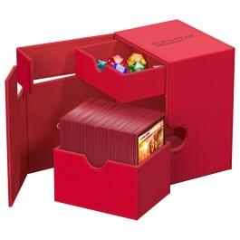 Ultimate Guard : Flip N Tray Xenoskin 133+ Deckbox - Red