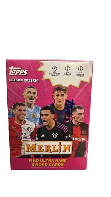 2023/24 Topps UEFA Club Competitions Merlin Chrome Soccer Blaster Box (SALE)