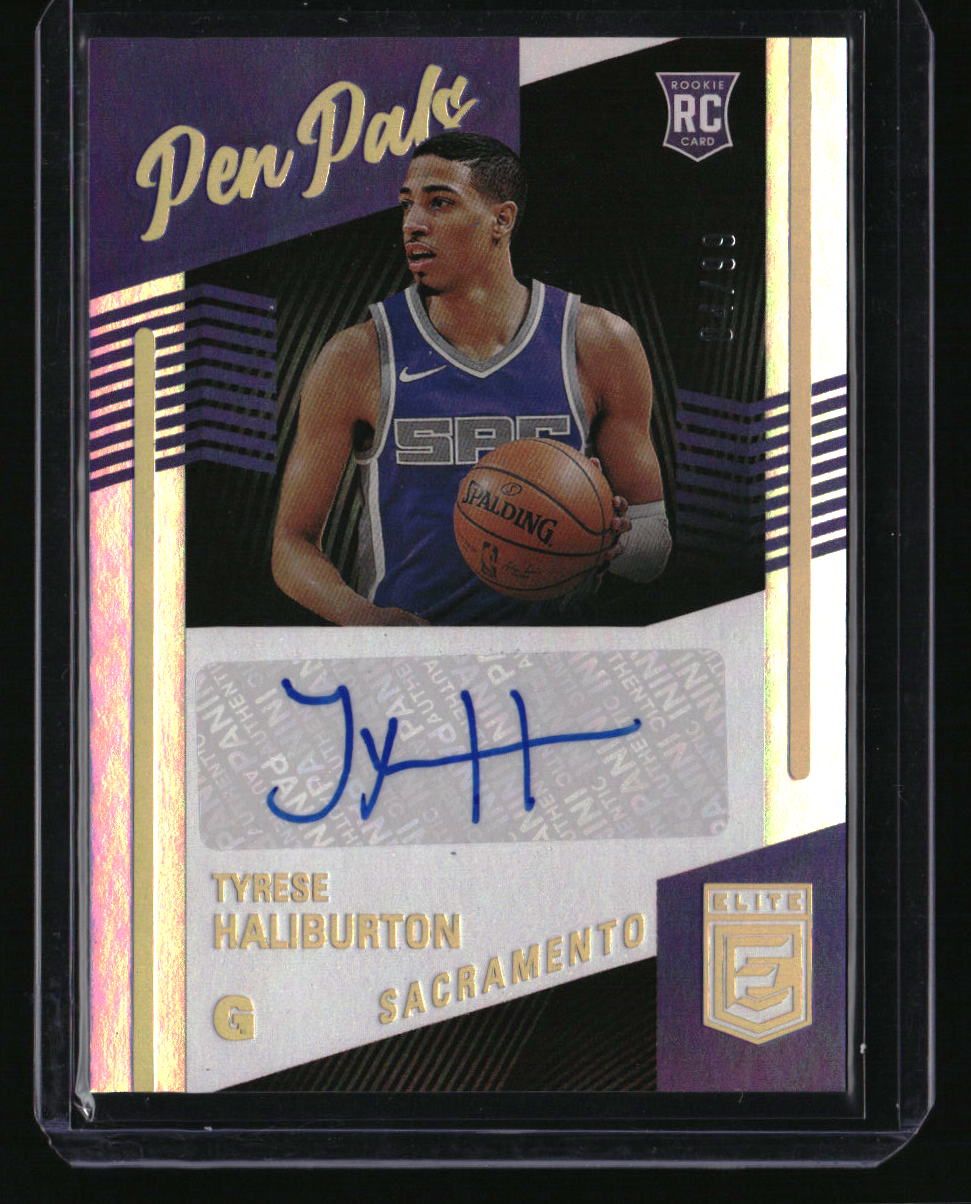 2020-21 Panini Donruss Elite Tyrese Haliburton Pen Pals #/99