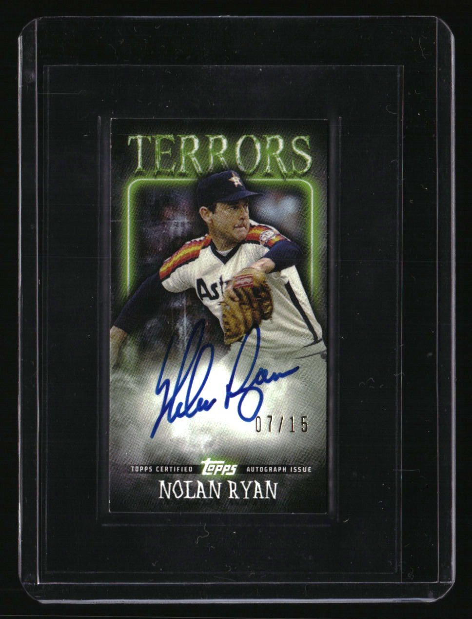 2023 Topps Rip Nolan Ryan Tear Card Terrors Auto #/15 #TCTA-NR