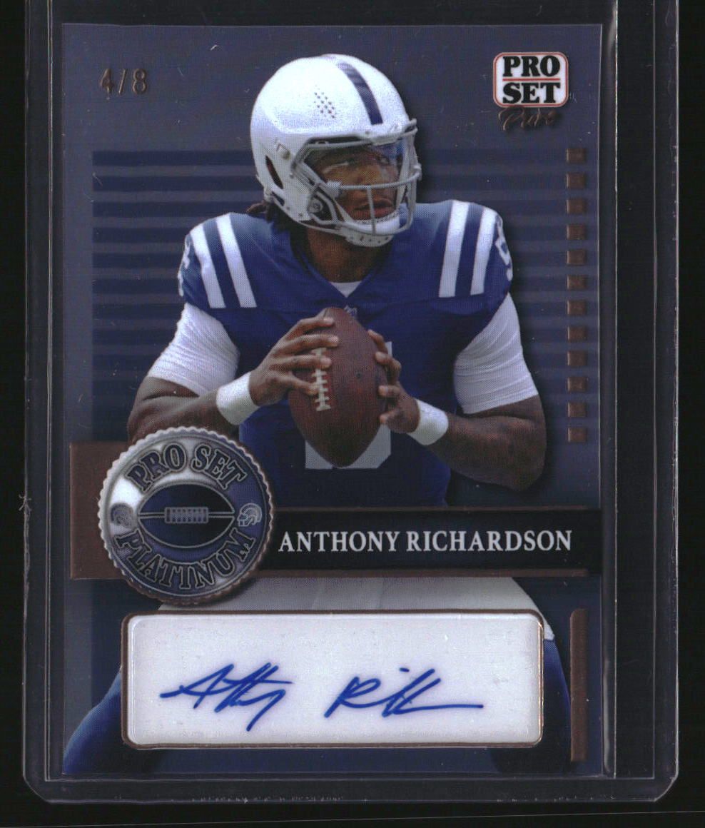 2023 Pro Set Pure Platinum Auto Crystal Bronze Spectrum Anthony Richardson /8