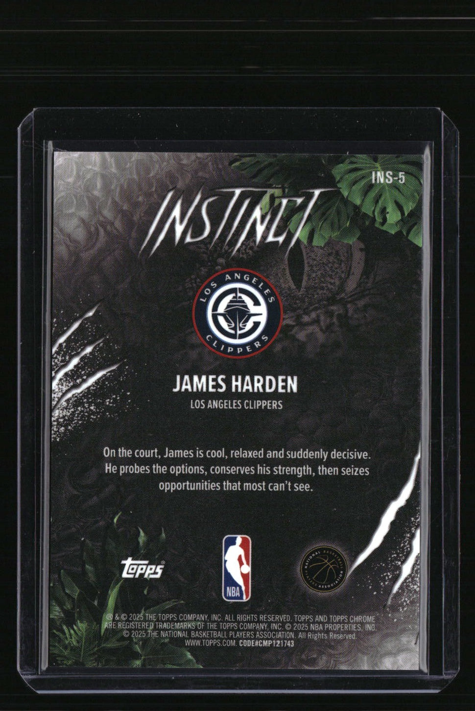 2025-26 Topps Chrome James Harden Instinct Gold Refractor #/50