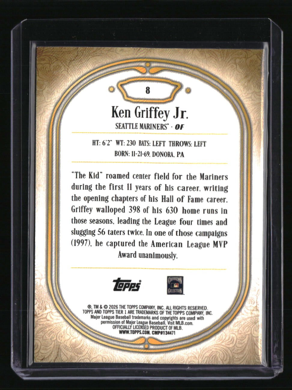 2026 Topps Tier One Ken Griffey Jr. Silver #/75