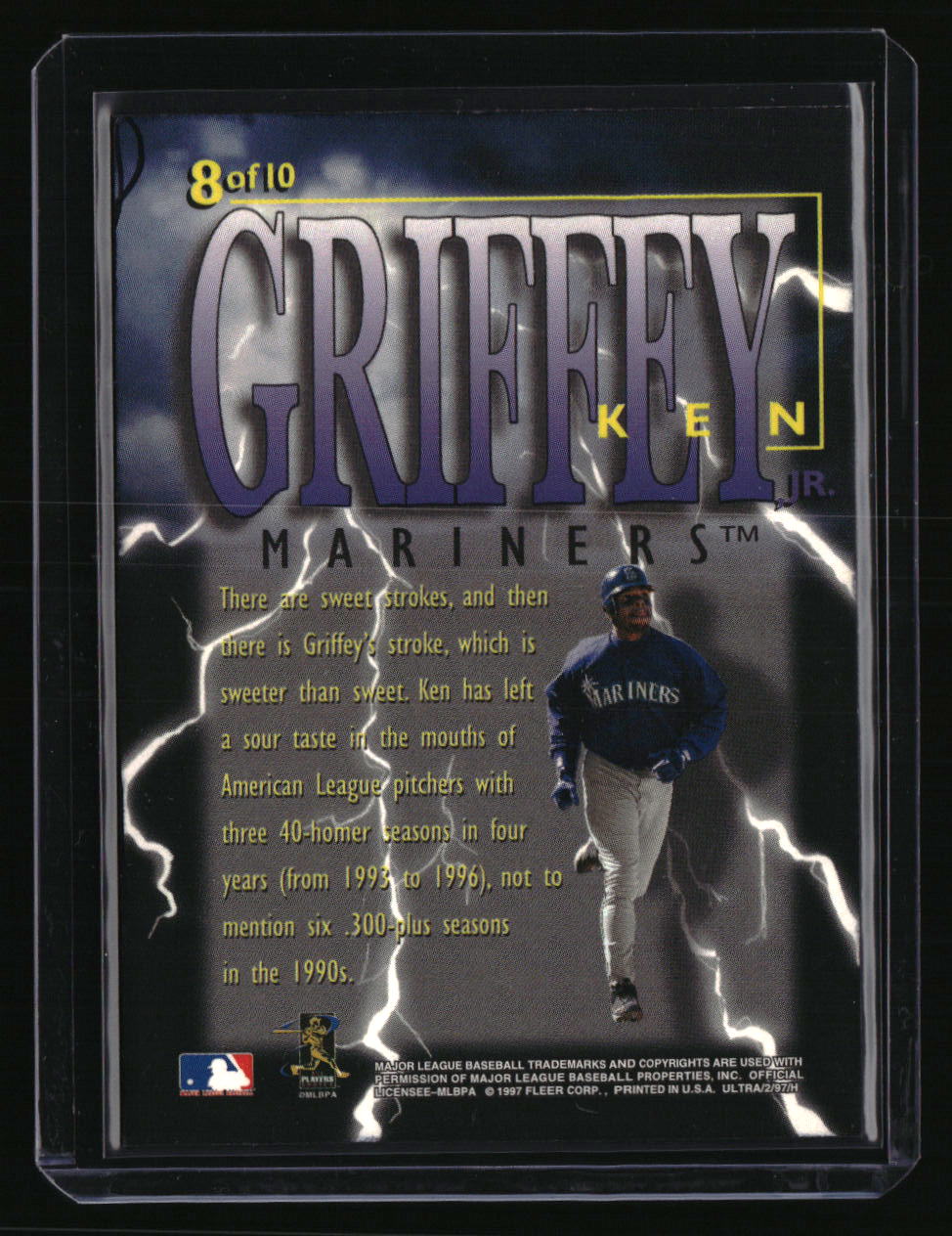 1997 Ultra Ken Griffey, Jr. Thunderclap - Damaged, pen marks