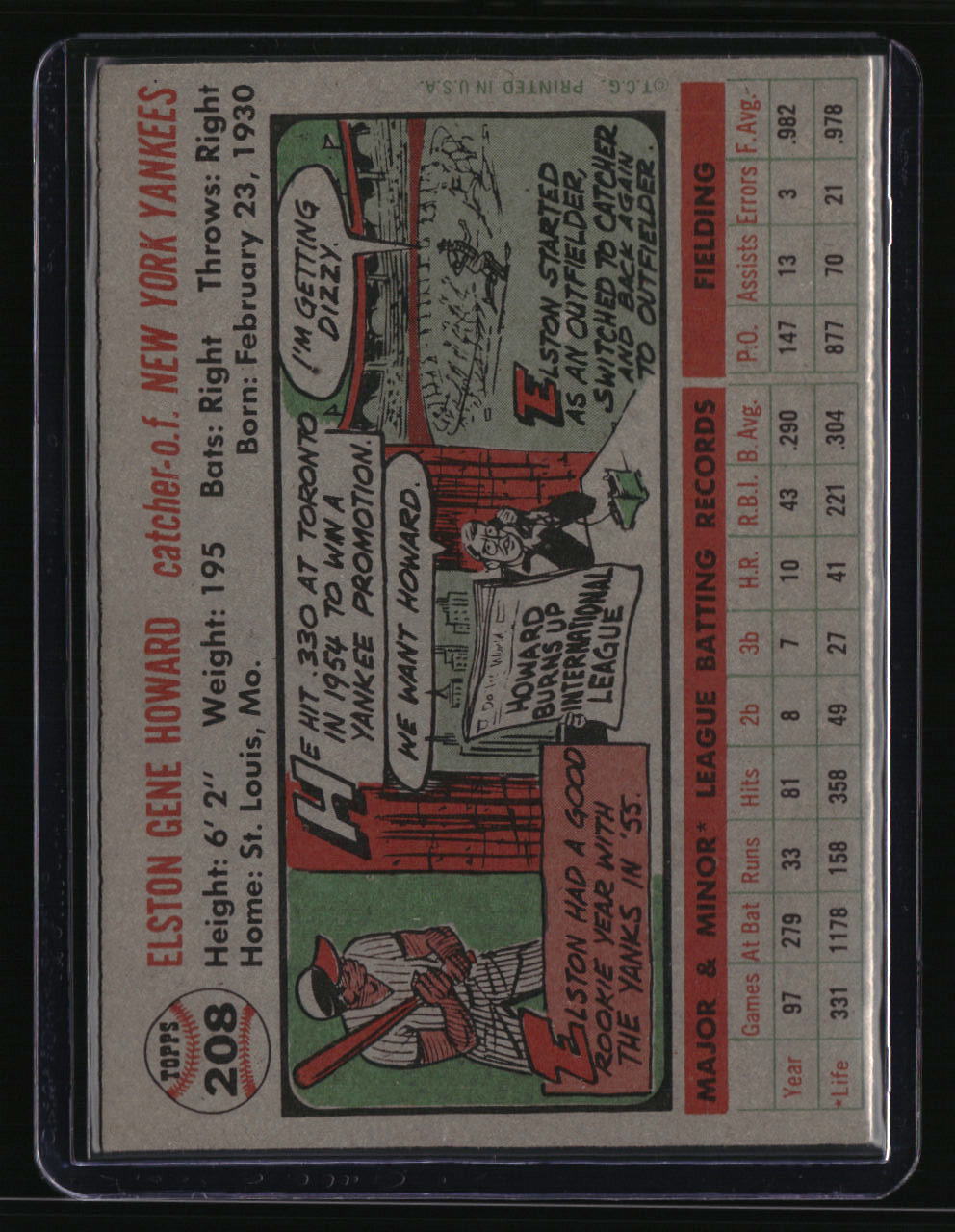 1956 Topps Elston Howard