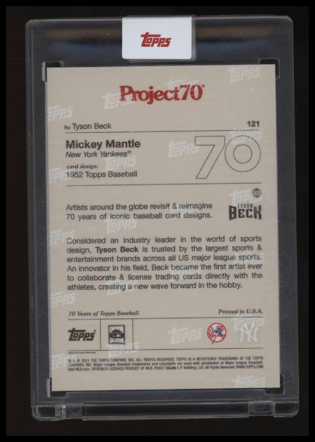 2021-22 Topps Project70 Mickey Mantle