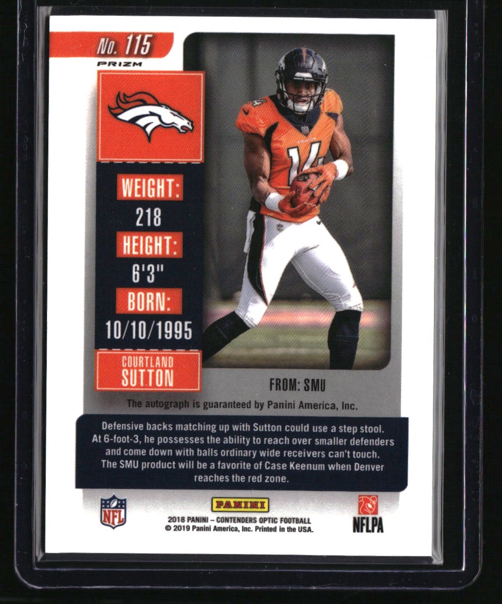 2018 Panini Contenders Courtland Sutton Rookie Ticket Autographs RPS