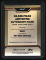 2025 Topps Pixar Gold Patton Oswalt Gilded Chrome Auto Gold Wave #/75