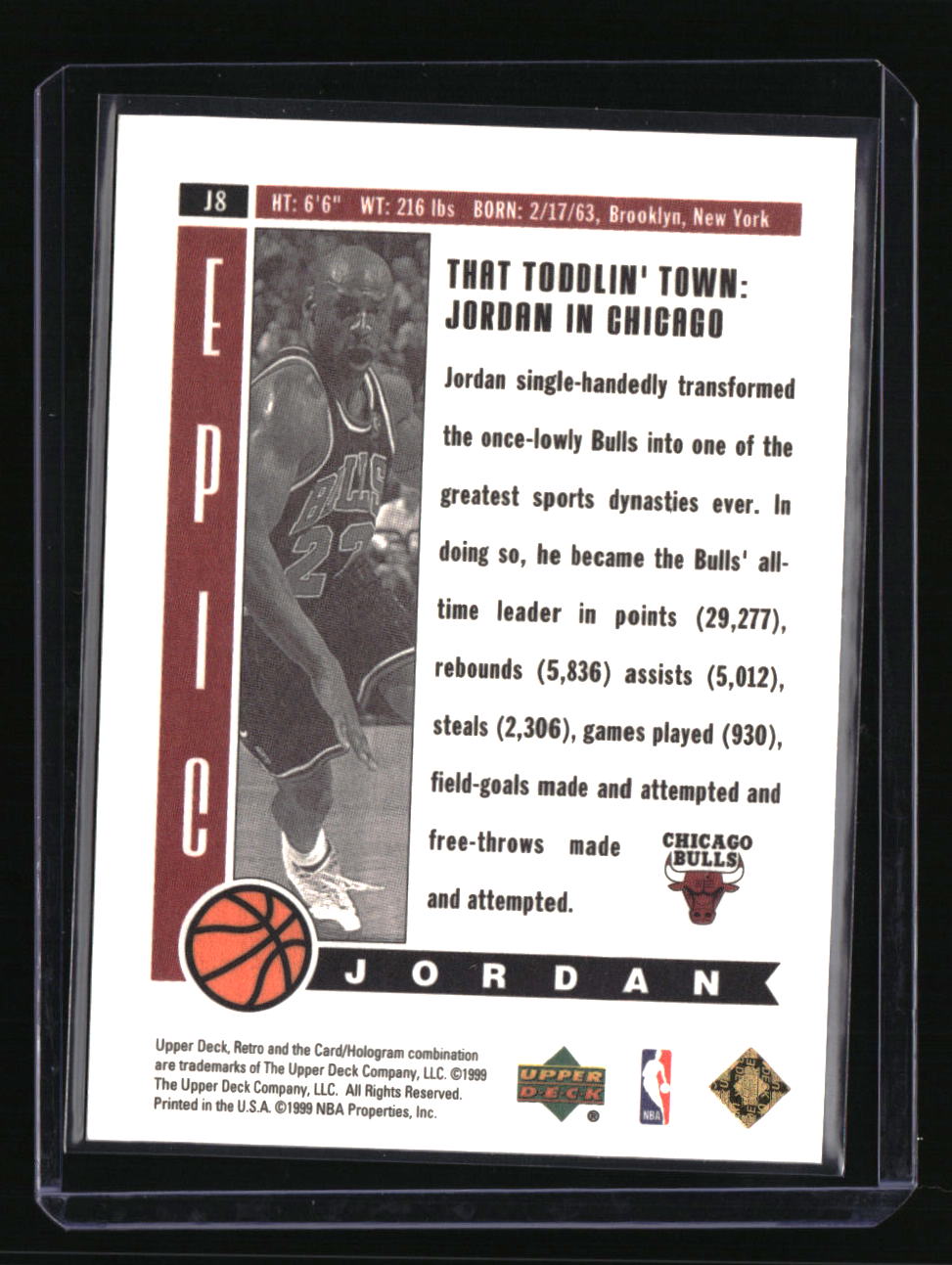 1999-00 Upper Deck Retro Michael Jordan Epic Jordan