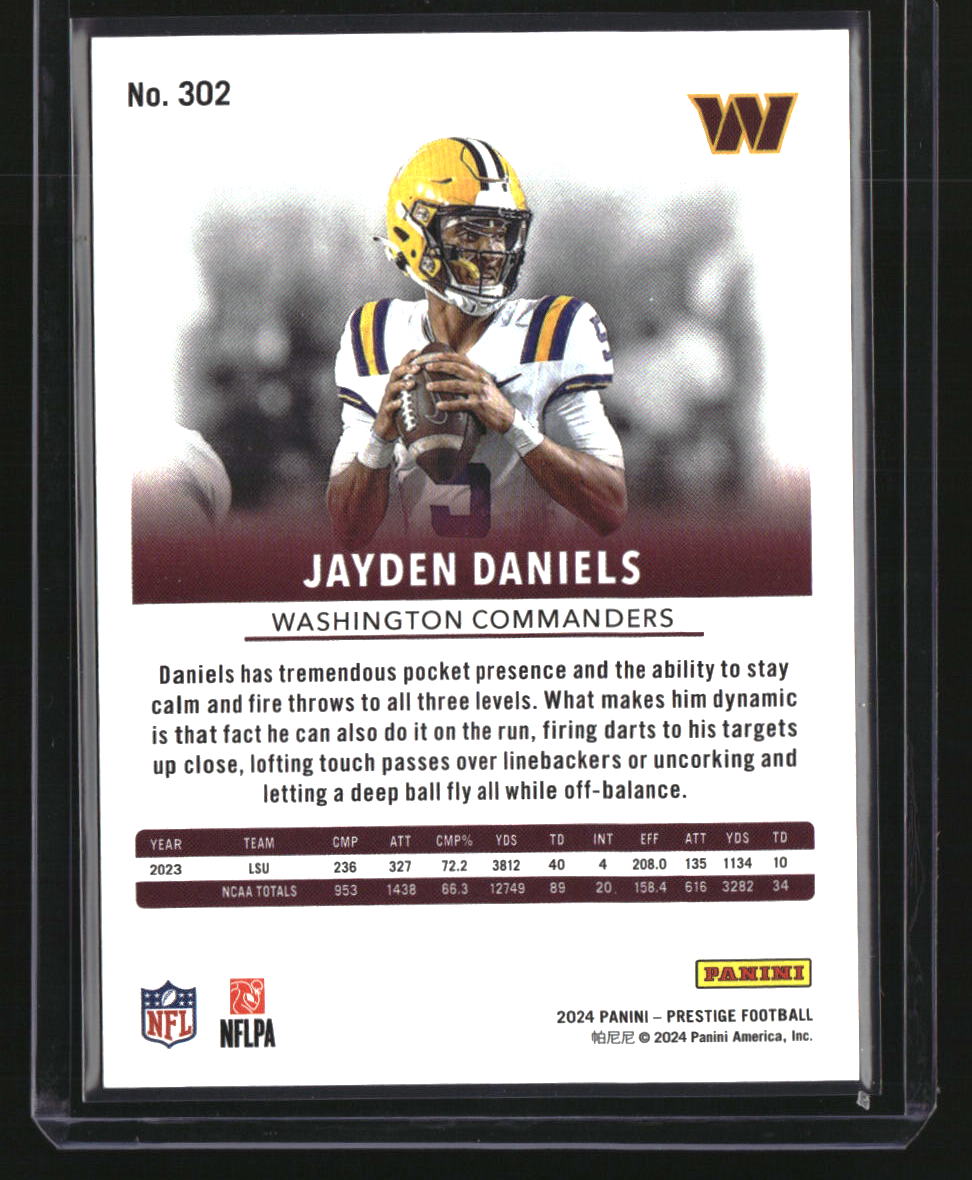 2024 Panini Prestige Jayden Daniels Red Xtra Points #/999