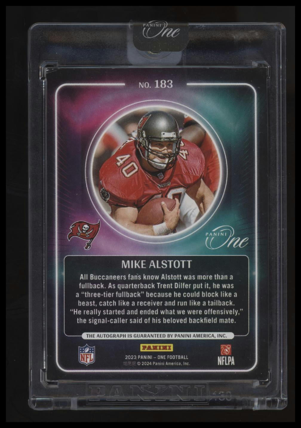 2023 Panini One Mike Alstott Bronze #/49
