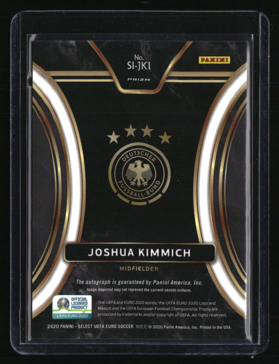 2020 Panini Select UEFA Euro Joshua Kimmich Select Signatures Silver