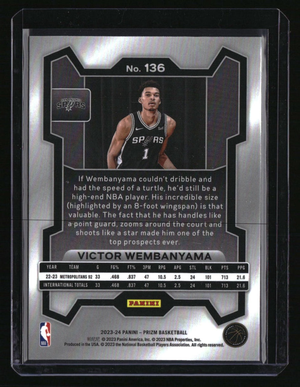 2023-24 Panini Prizm Victor Wembanyama
