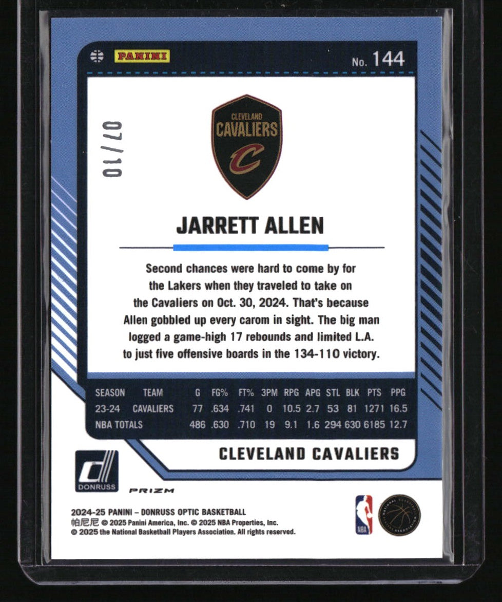 2024-25 Donruss Optic Jarrett Allen Gold Velocity #/10
