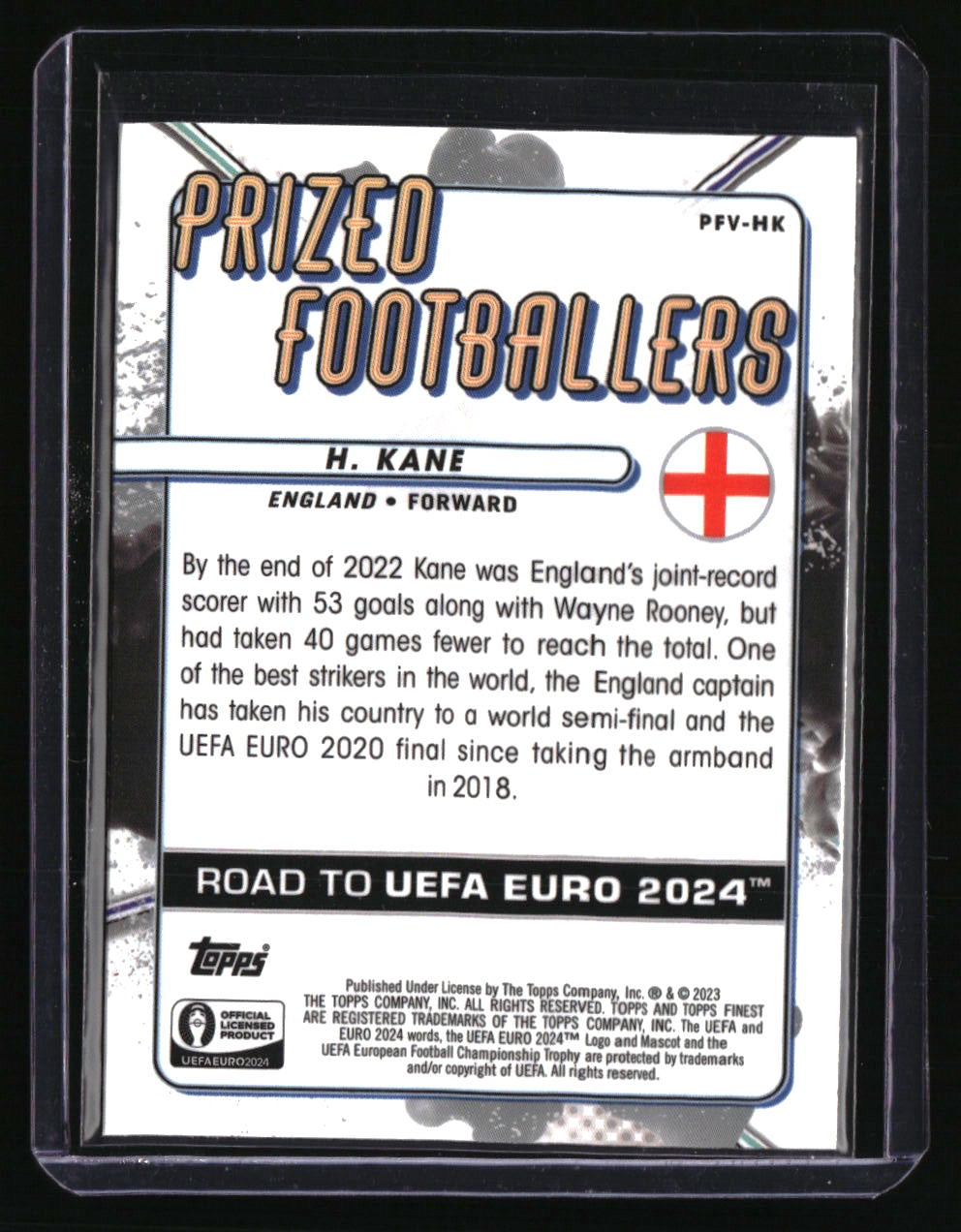 2023 Finest Road to UEFA Harry Kane Prized Footballers Fusion Orange/Red