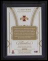 2023 Panini Flawless Collegiate Will McDonald IV Rookie Dual Patches Ruby #/20