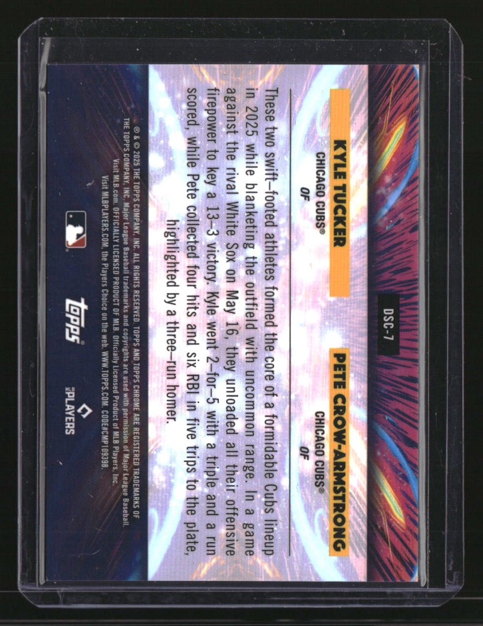 2025 Topps Chrome Cosmic Crow-Armstrong / Tucker Clusters Lunar Eclipse #/10