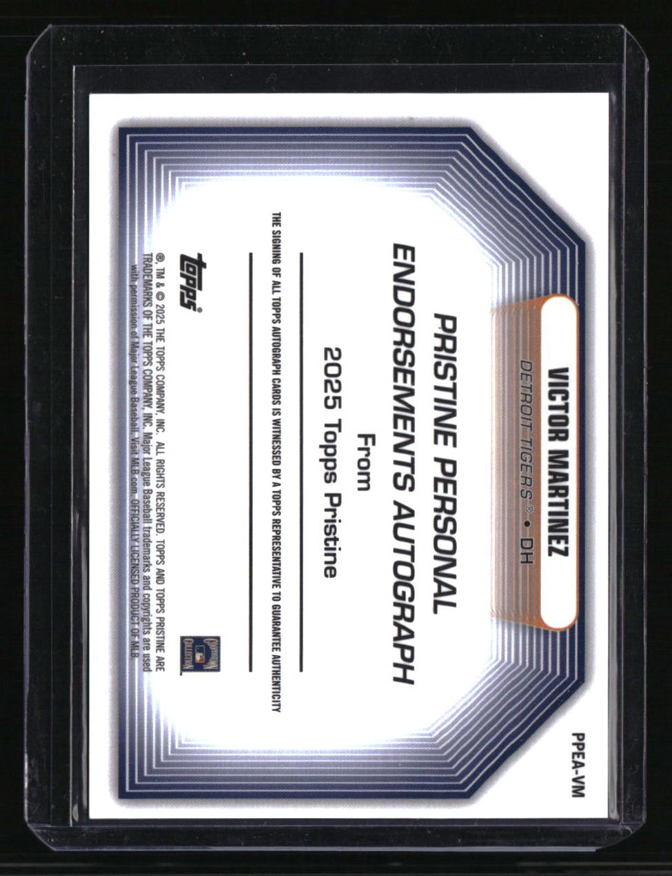 2025 Topps Pristine Victor Martinez Personal Endorsements Autographs