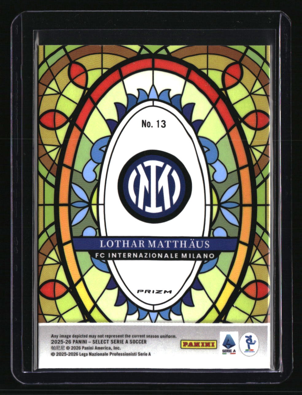 2025-26 Select Serie A Lothar Matthaus Stained Glass SSP