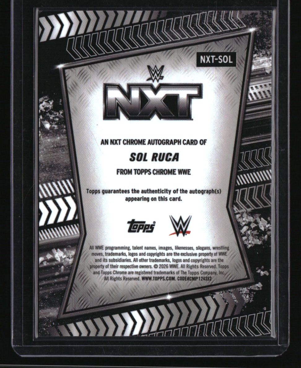 2026 Topps Chrome WWE Sol Ruca NXT Autographs