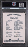 2025 Topps Allen & Ginter Babe Ruth Chrome-Purple Refractor PSA 9