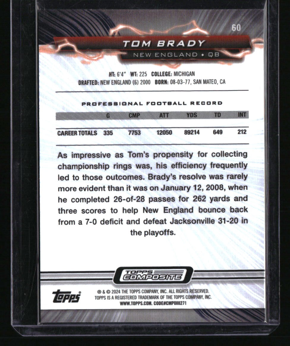 2024 Topps Composite Tom Brady #60 Green #/175