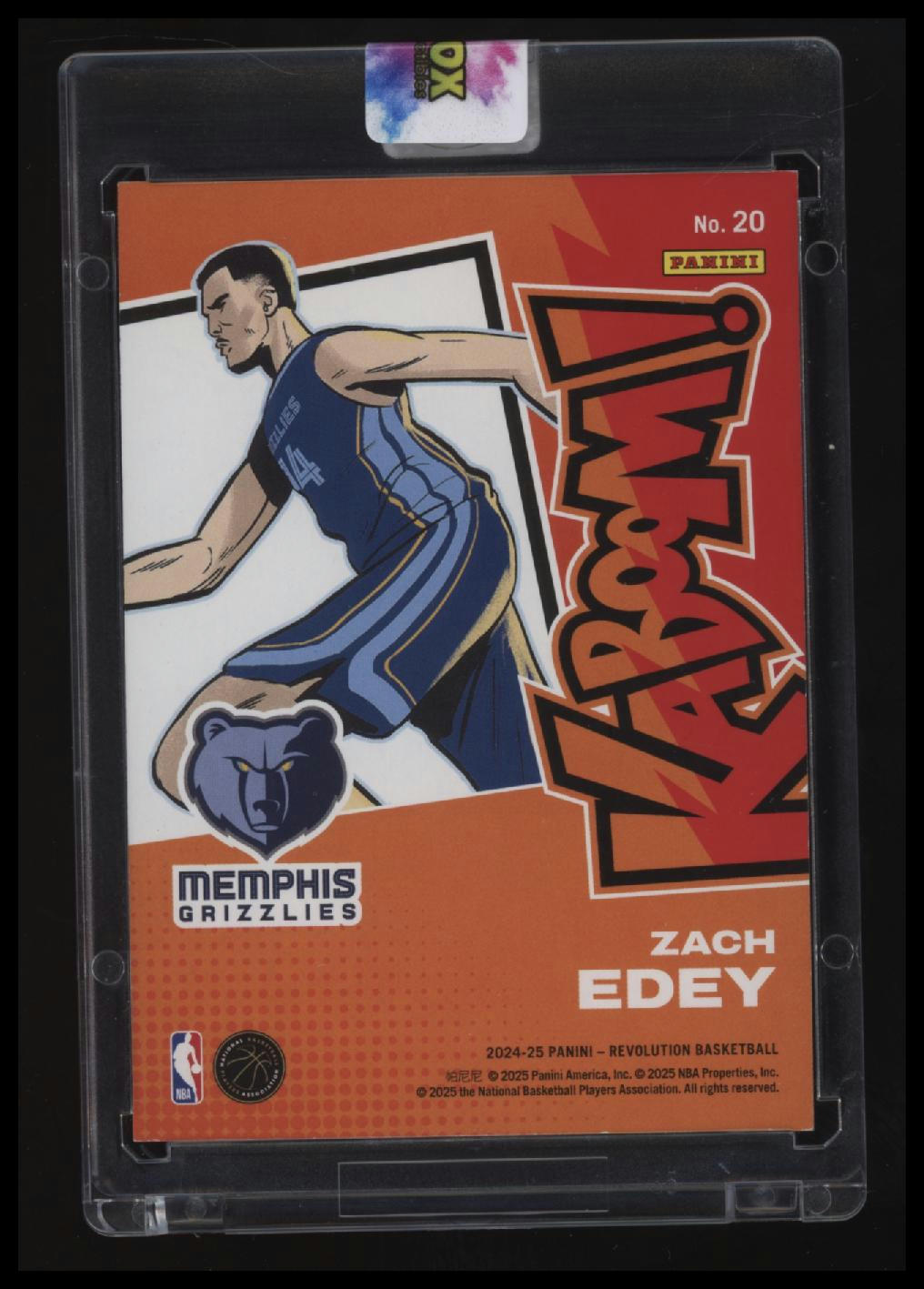 2024-25 Panini Revolution Zach Edey Kaboom! Horizontal
