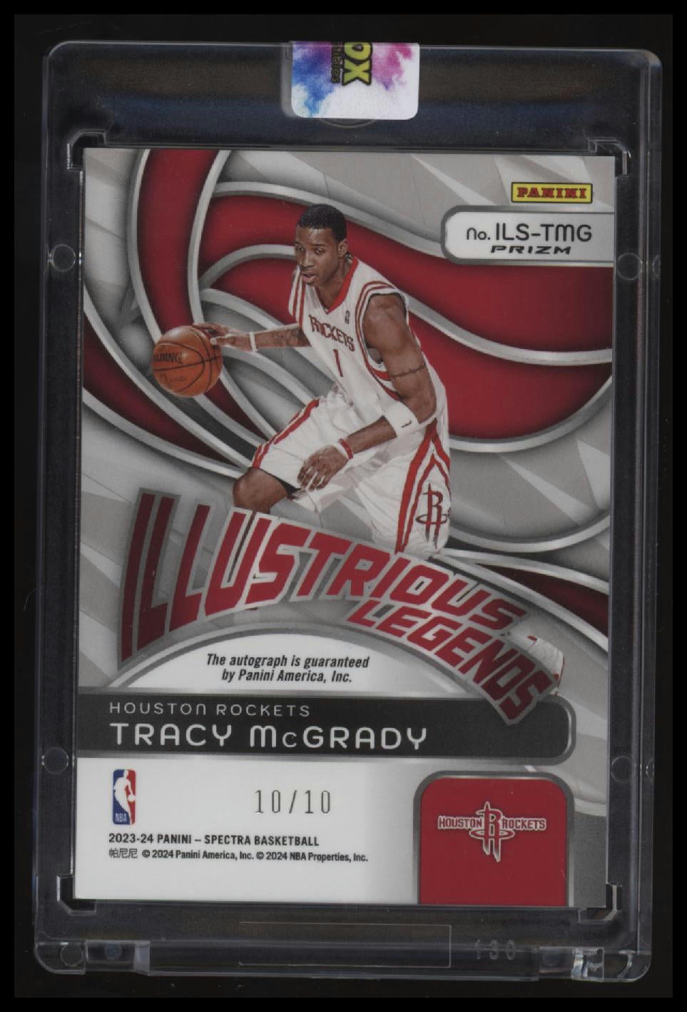 2023-24 Panini Spectra Tracy McGrady Illustrious Legends Signatures #10/10