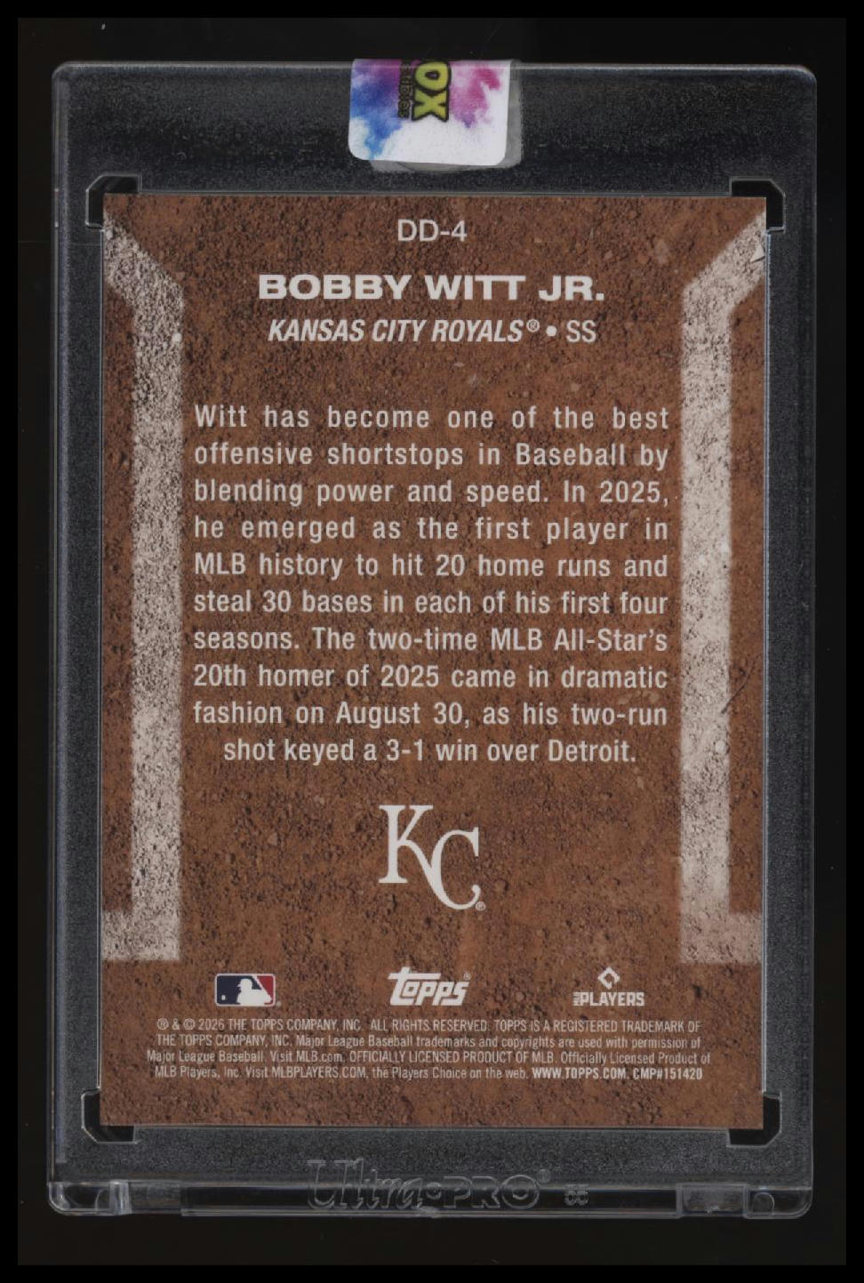2026 Topps Bobby Witt Jr. Diamond Dust