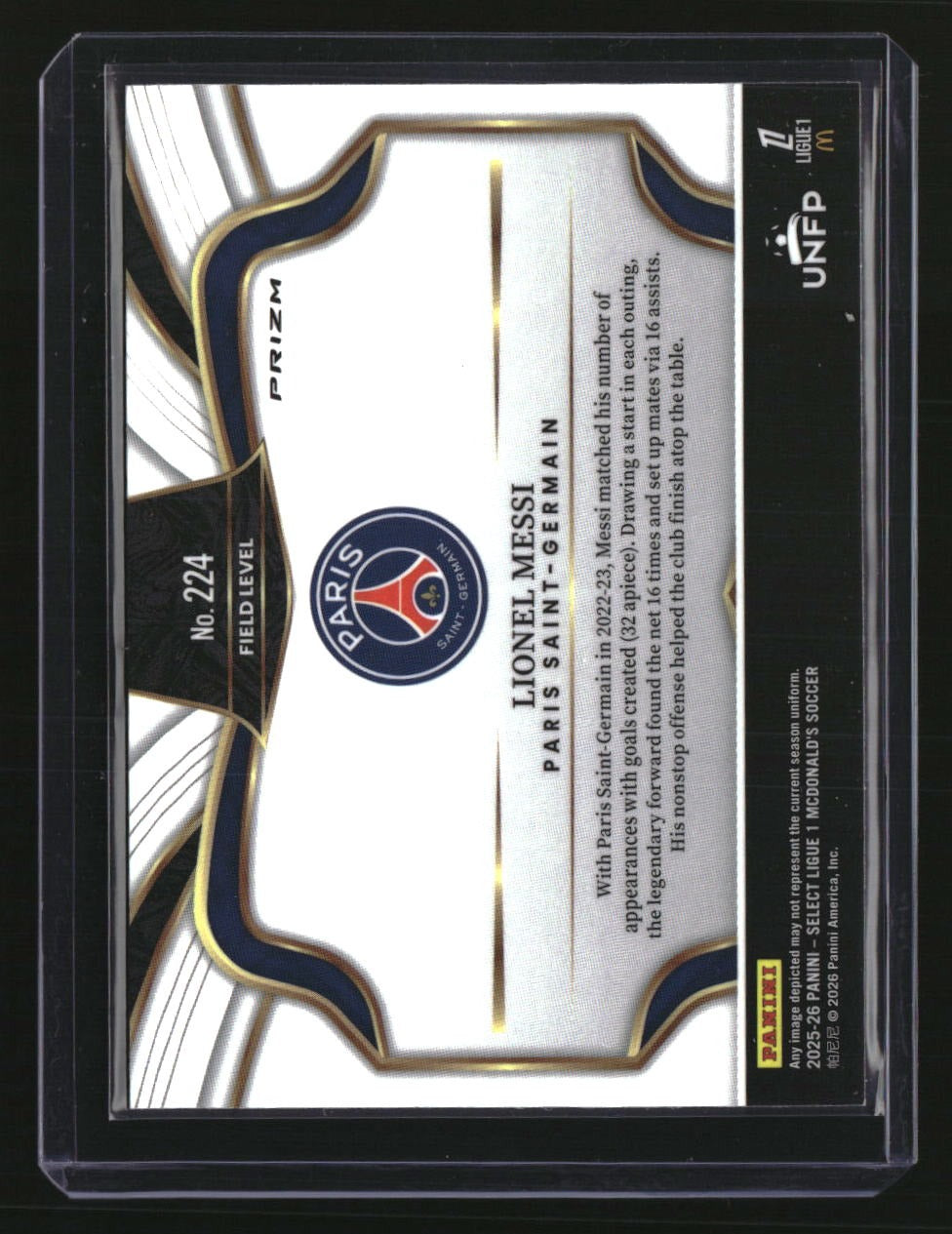 2025-26 Panini Select Ligue 1 Lionel Messi Flash