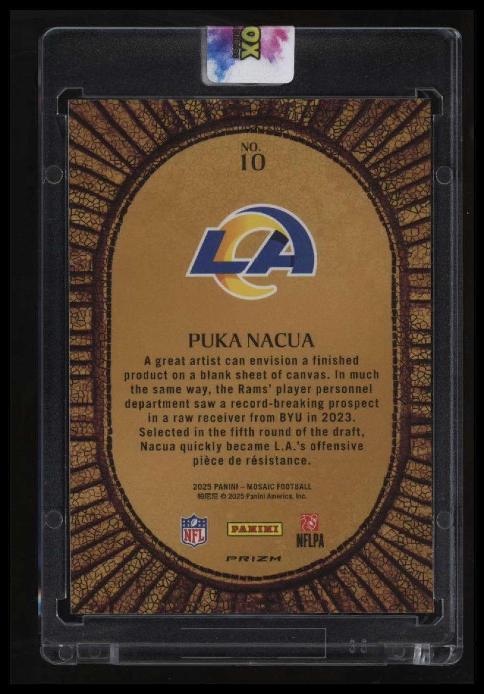 2025 Panini Mosaic Puka Nacua Micro Mosaic