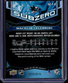 2025-26 Upper Deck Ice Macklin Celebrini Sub Zero #/399