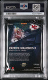 2021 Panini Contenders Optic Optic Illusion Patrick Mahomes II Gold PSA 9