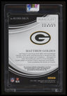 2025 Panini Immaculate Collection Matthew Golden Rookie Eye Black Jersey #/99